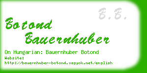 botond bauernhuber business card